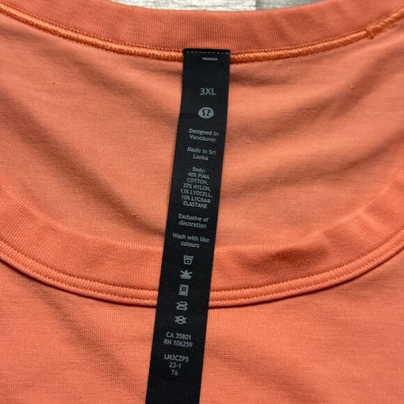 Lululemon Men's The Fundamental T-Shirt - Light Orange - Picture 5 of 7